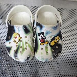 Crocs Kids' Classic Swirl Clog Glow In The Dark Shoes Sandals Size C6 Tie Dye